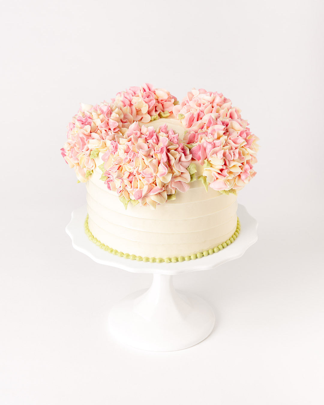 Buttercream Hydrangea Cake