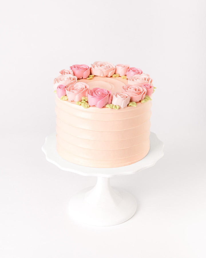 Buttercream Rose Cake