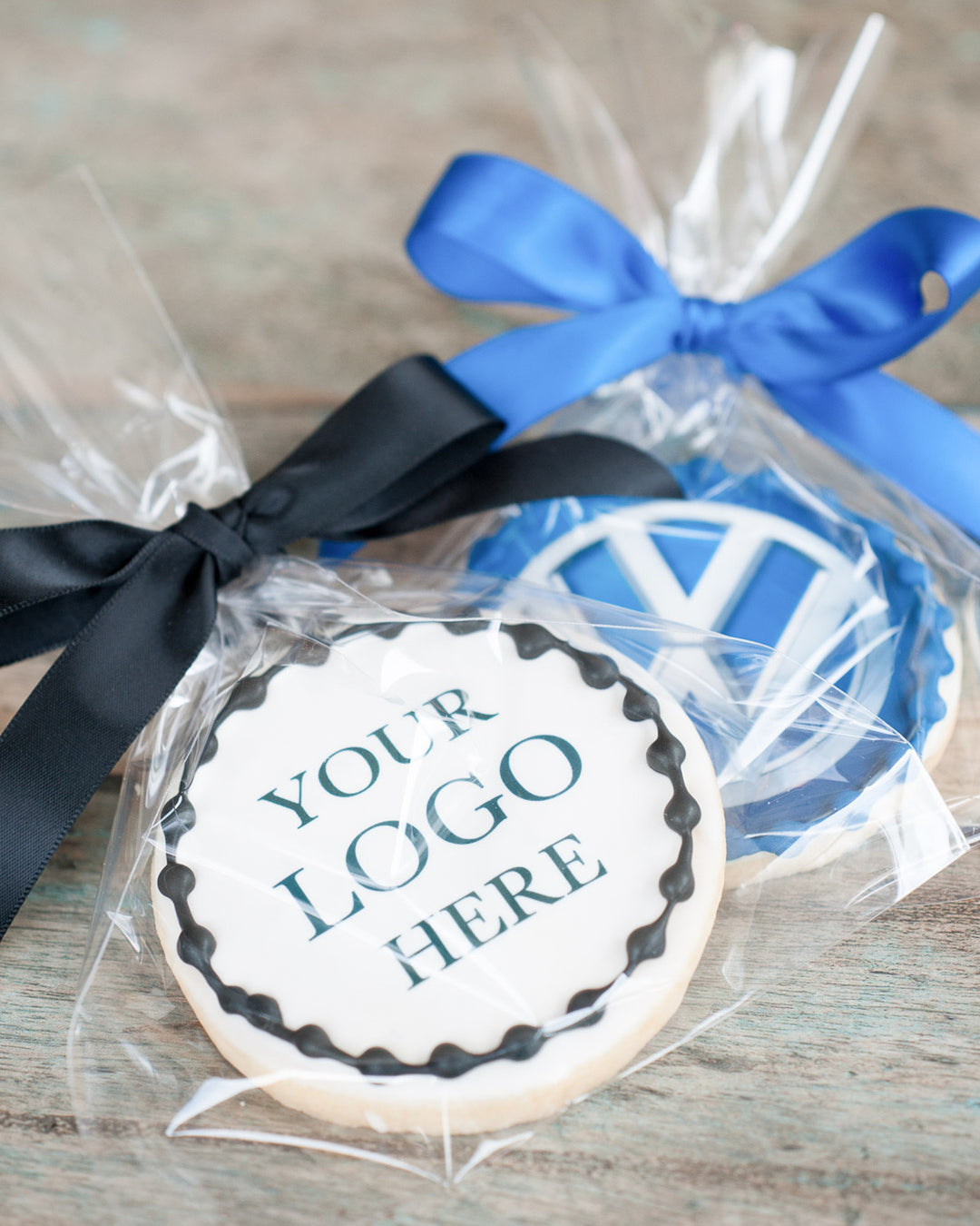 Edible Image Cookie Favour by Bobbette & Belle, a sugar cookie printed with a custom logo or photo
