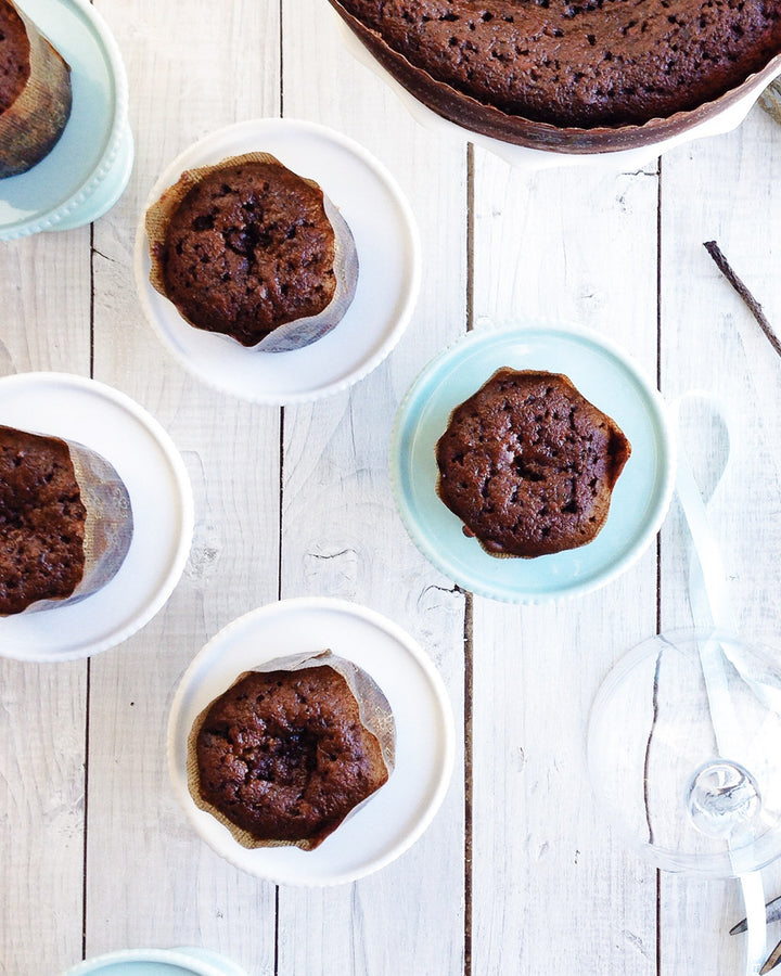 Individual sticky toffee puddings with caramel sauce, by Bobbette & Belle