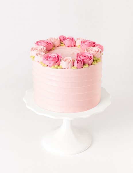 Buttercream Rose Cake - Bobbette & Belle