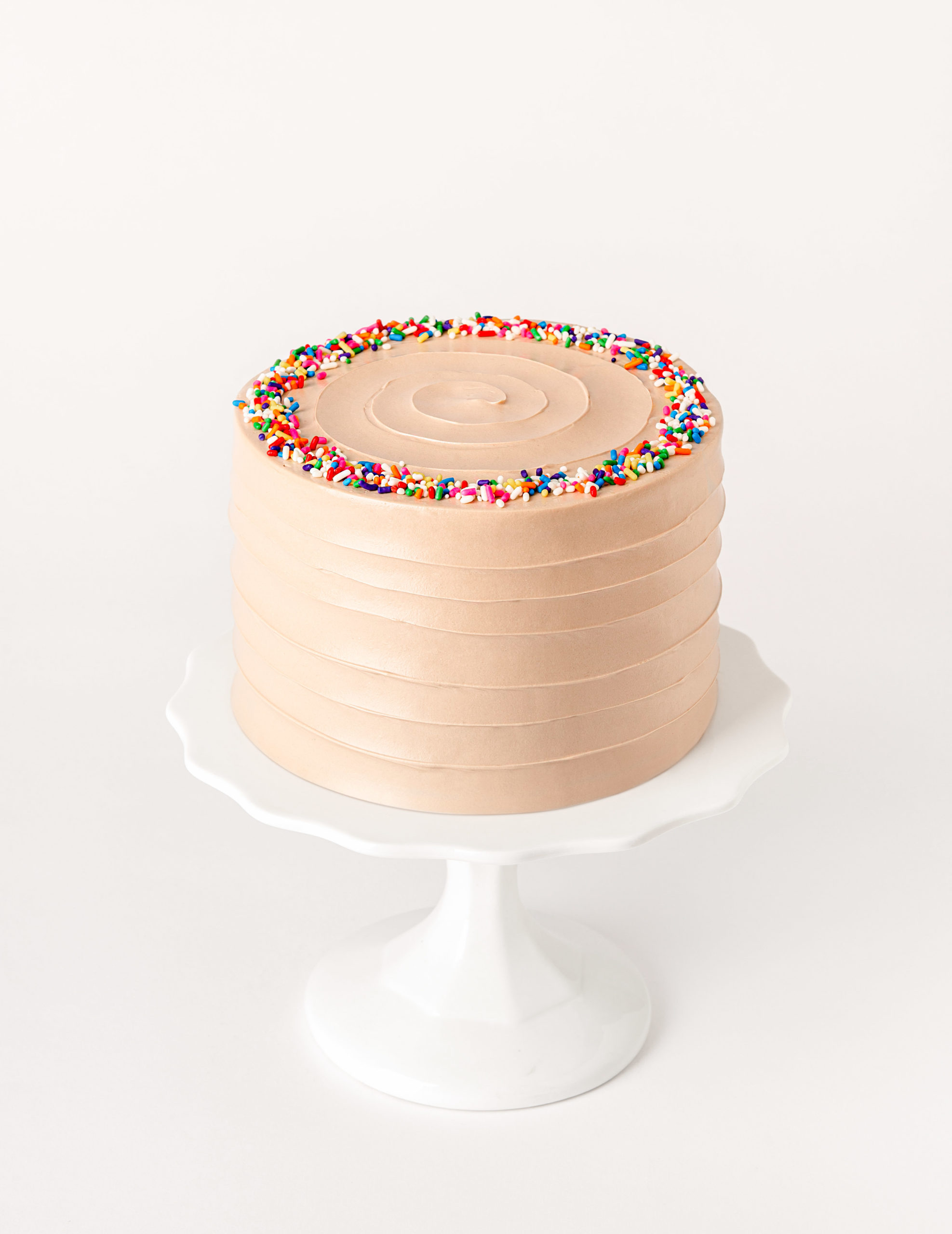 Classic Birthday Cake Recipe with sprinkles - Crazy for Crust
