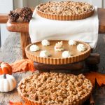 Pumpkin Pie and Apple Crumble Thanksgiving dessert duo, featuring rich pumpkin and spiced apple flavours, perfect for holiday celebrations and family gatherings