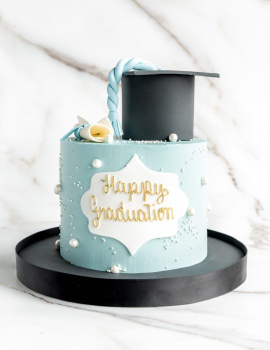 Graduation Cake (blue)