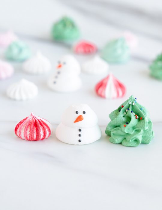 Holiday Piped Meringues