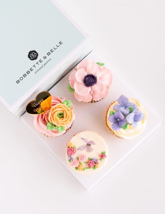 Floral Mother’s Day Cupcakes – Box of 4
